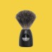Четка за бръснене nom-MÜHLE, косъм от язовец (Pure badger), черна пластмасова дръжка
